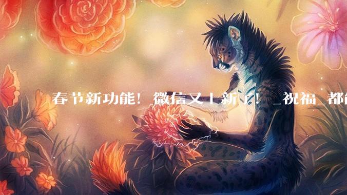 春节新功能！微信又上新了！_祝福_都能调_图片